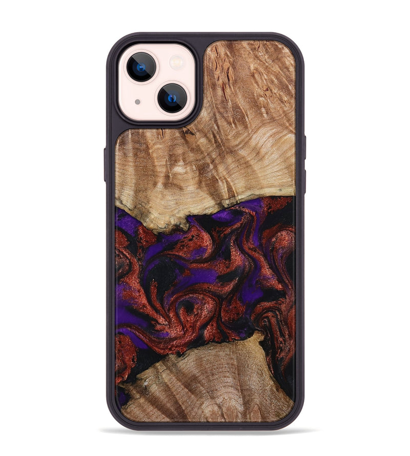 iPhone 14 Plus Wood Phone Case - Karie (Purple, 798323)