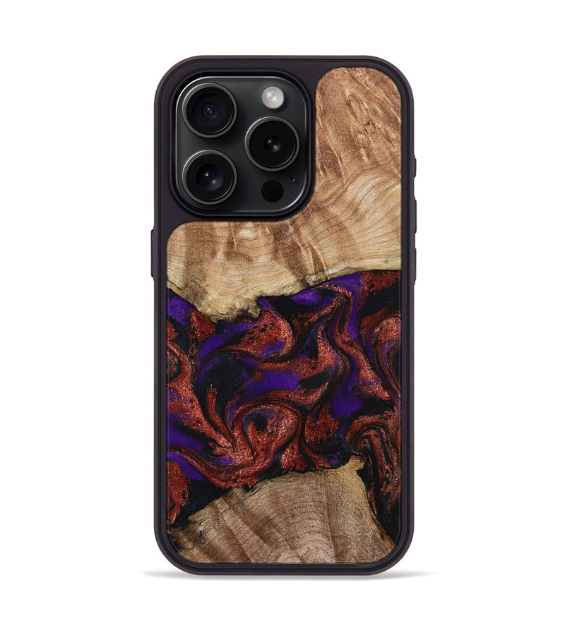 iPhone 15 Pro Wood Phone Case - Karie (Purple, 798323)