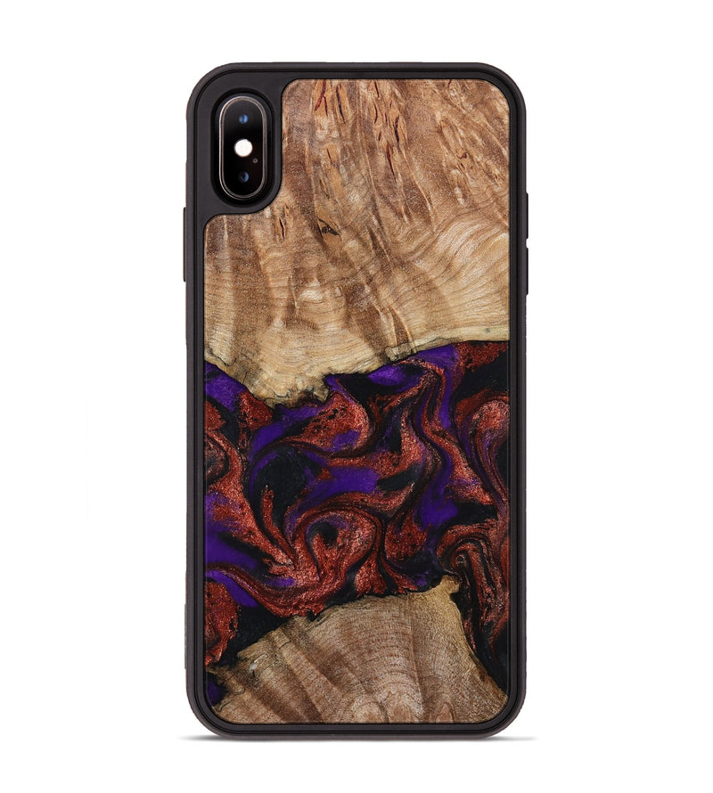 iPhone Xs Max Wood Phone Case - Karie (Purple, 798323)