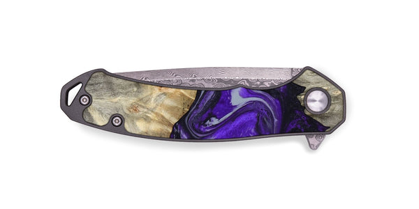 EDC Wood Pocket Knife - Jeanna (Purple, 798324)