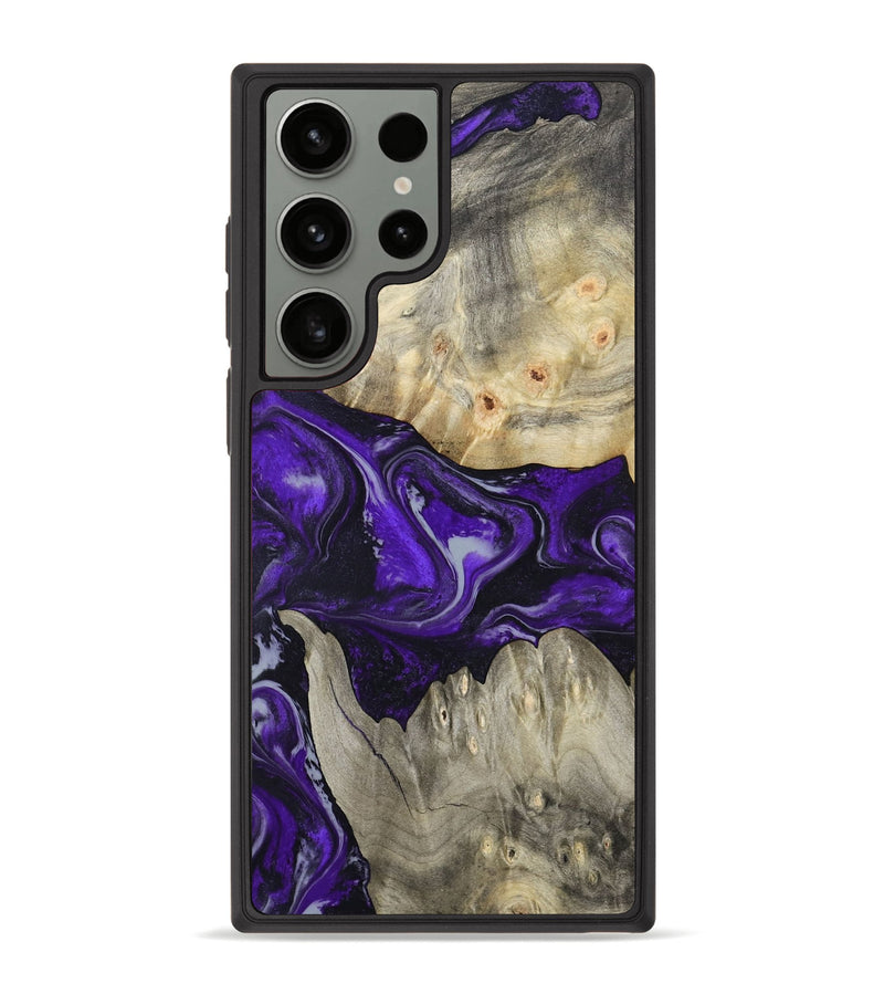 Galaxy S23 Ultra Wood Phone Case - Jeanna (Purple, 798324)