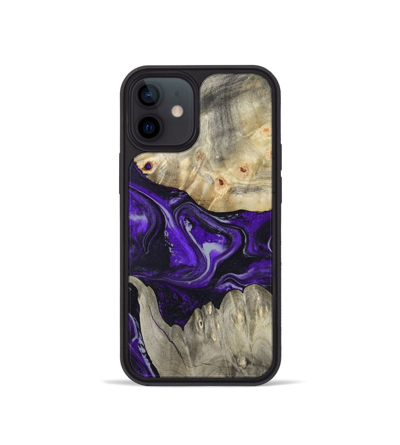 iPhone 12 mini Wood Phone Case - Jeanna (Purple, 798324)