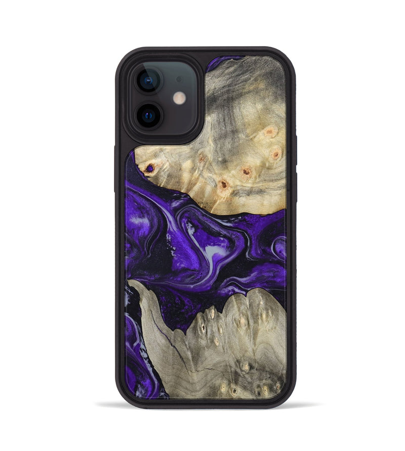 iPhone 12 Wood Phone Case - Jeanna (Purple, 798324)