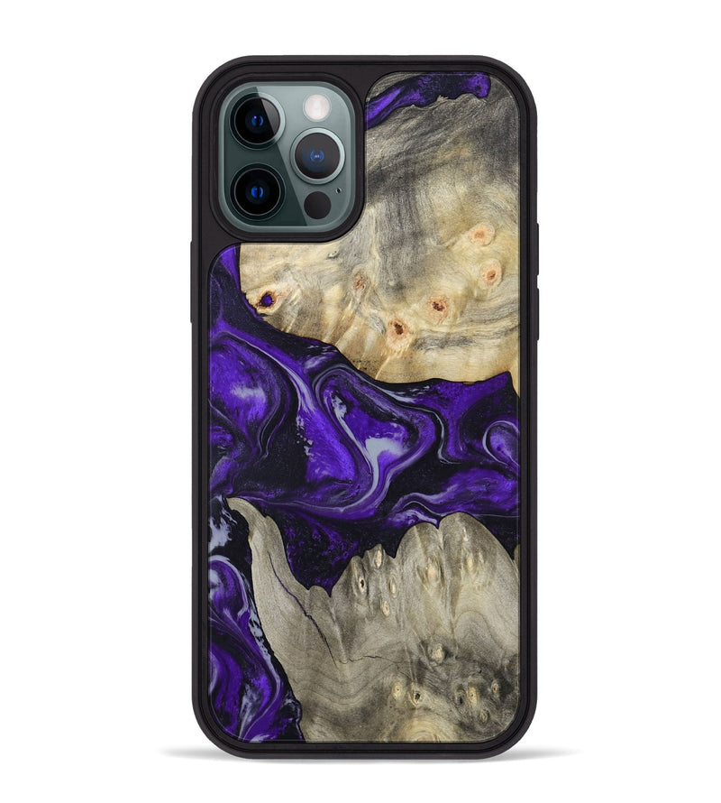 iPhone 12 Pro Max Wood Phone Case - Jeanna (Purple, 798324)