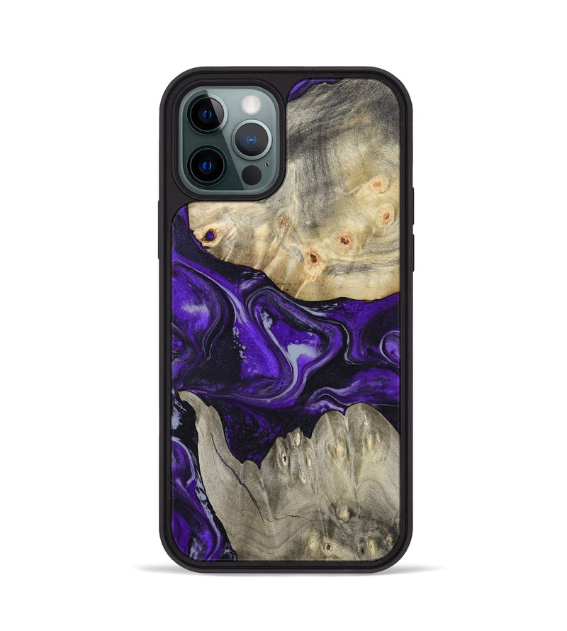 iPhone 12 Pro Wood Phone Case - Jeanna (Purple, 798324)
