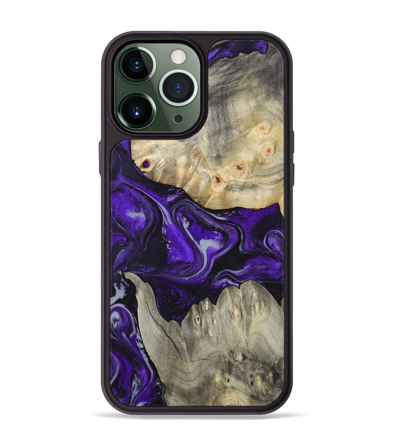 iPhone 13 Pro Max Wood Phone Case - Jeanna (Purple, 798324)