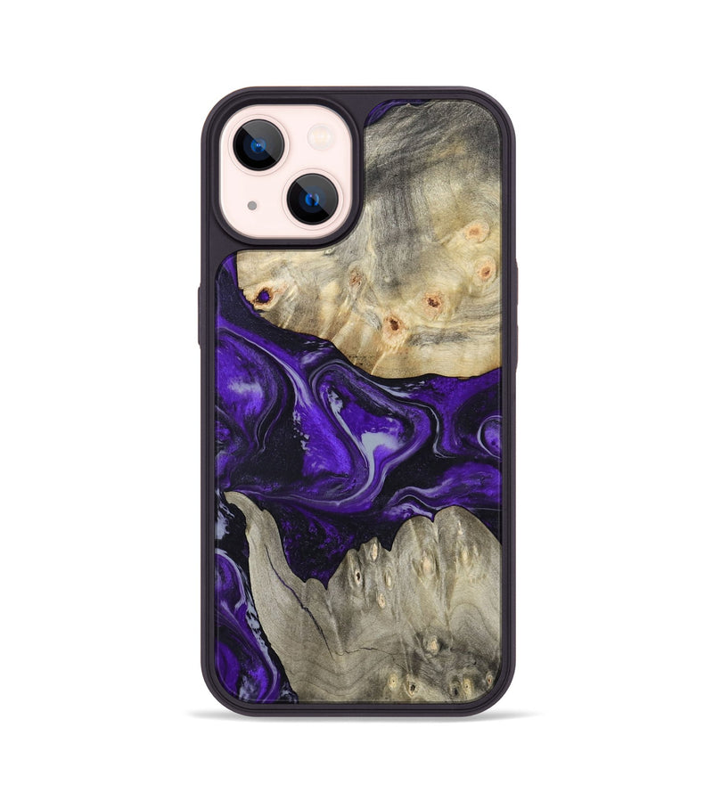 iPhone 14 Wood Phone Case - Jeanna (Purple, 798324)
