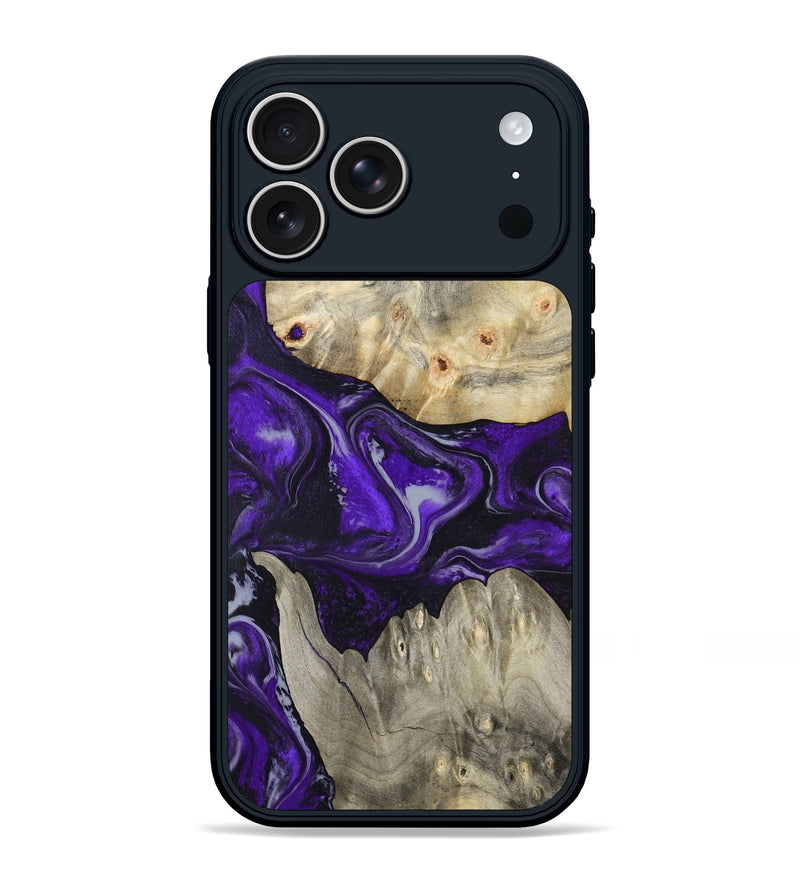iPhone 17 Pro Max Wood Phone Case - Jeanna (Purple, 798324)