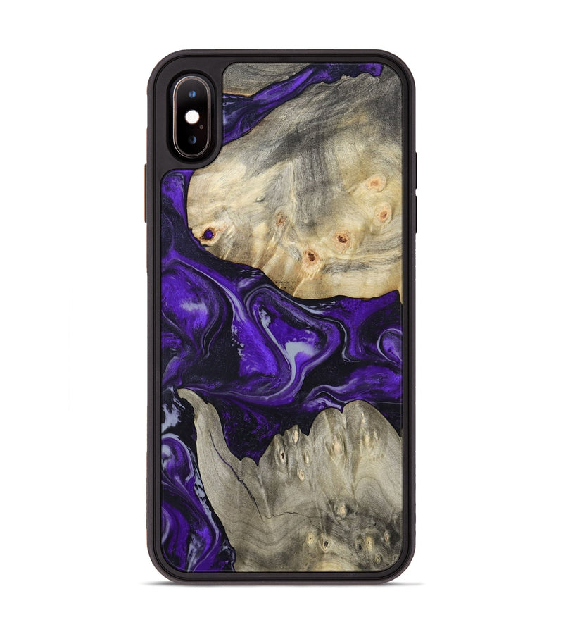 iPhone Xs Max Wood Phone Case - Jeanna (Purple, 798324)
