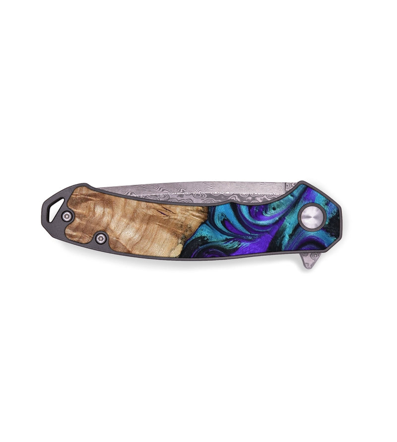 EDC Wood Pocket Knife - Johnie (Purple, 798325)