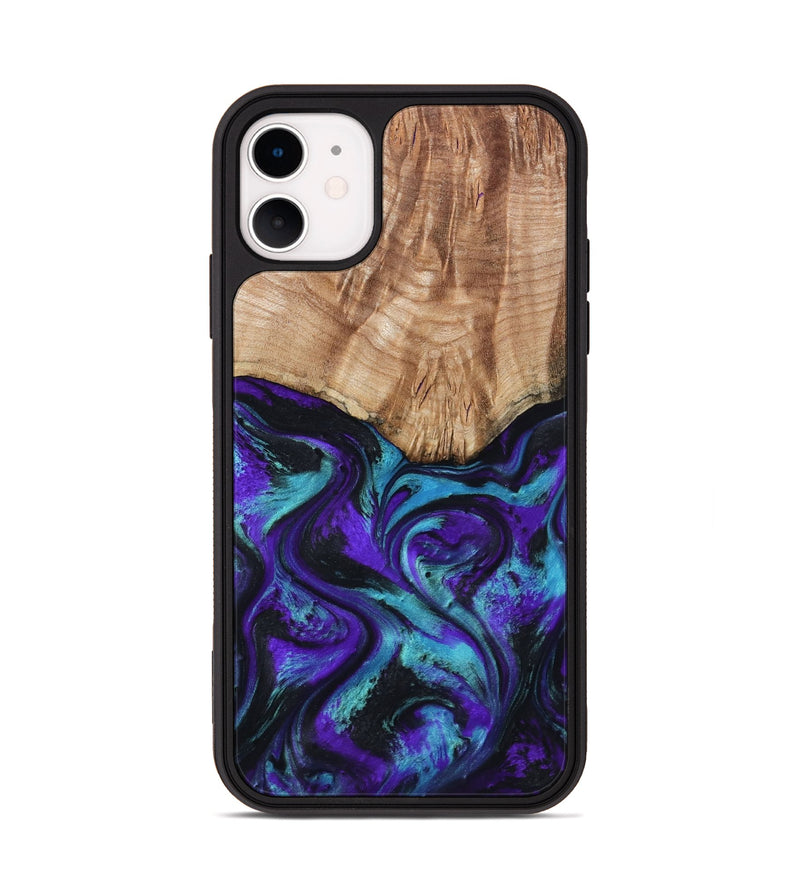 iPhone 11 Wood Phone Case - Johnie (Purple, 798325)