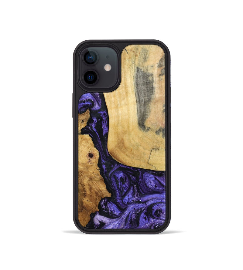 iPhone 12 mini Wood Phone Case - Ashlie (Purple, 798326)