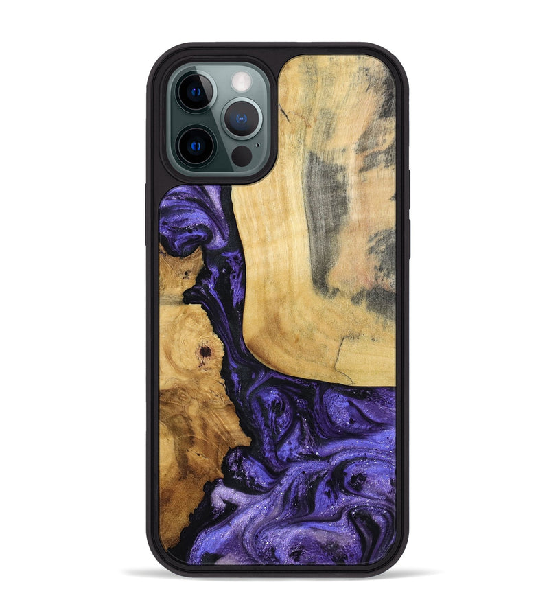 iPhone 12 Pro Max Wood Phone Case - Ashlie (Purple, 798326)