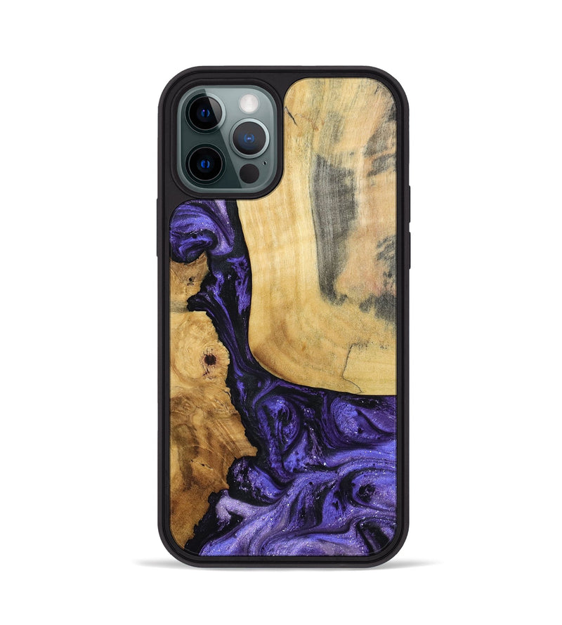 iPhone 12 Pro Wood Phone Case - Ashlie (Purple, 798326)