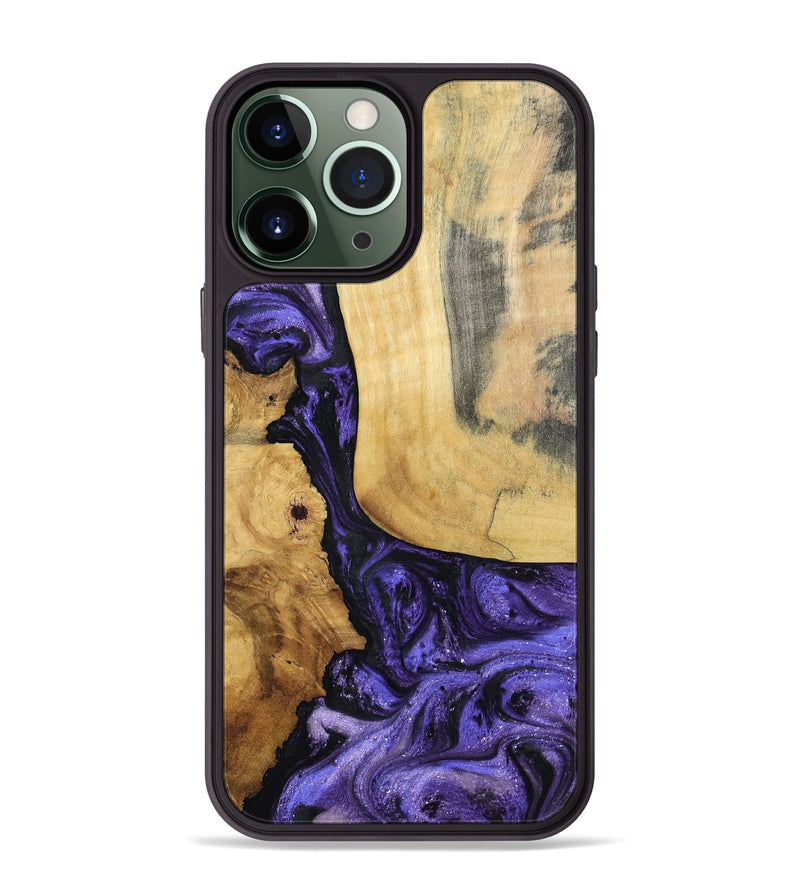 iPhone 13 Pro Max Wood Phone Case - Ashlie (Purple, 798326)