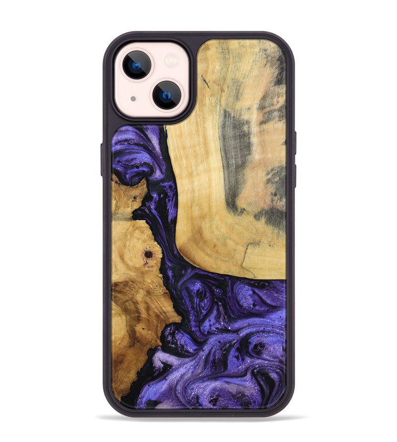 iPhone 14 Plus Wood Phone Case - Ashlie (Purple, 798326)