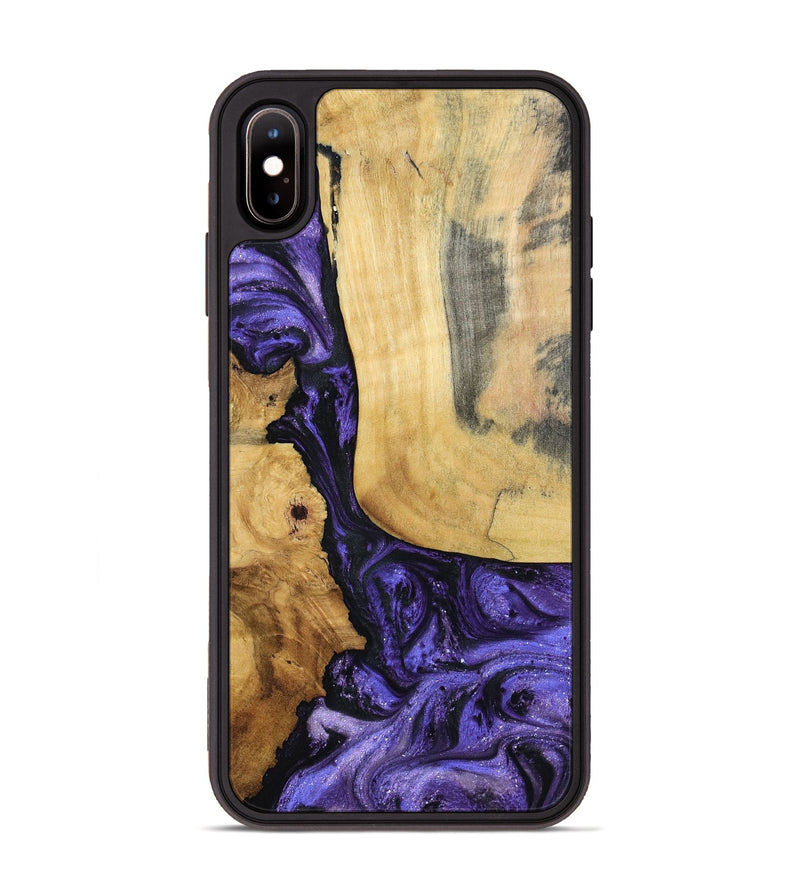 iPhone Xs Max Wood Phone Case - Ashlie (Purple, 798326)