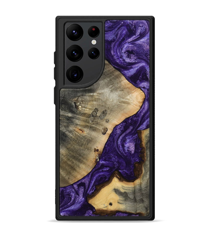 Galaxy S22 Ultra Wood Phone Case - Cathryn (Purple, 798327)