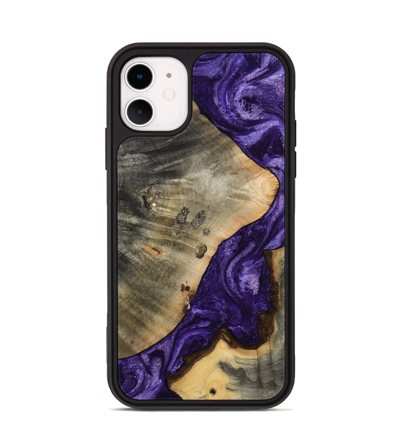 iPhone 11 Wood Phone Case - Cathryn (Purple, 798327)