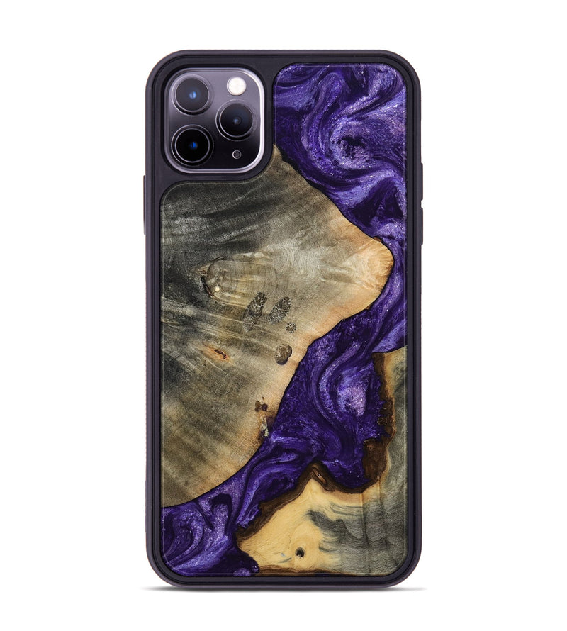 iPhone 11 Pro Max Wood Phone Case - Cathryn (Purple, 798327)