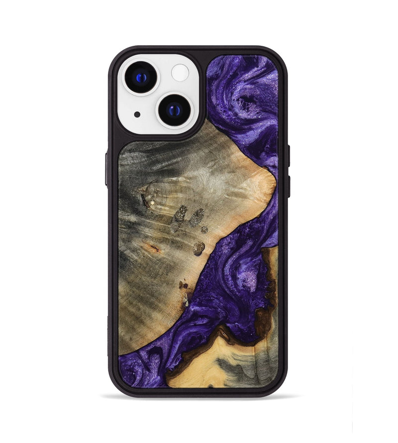 iPhone 13 Wood Phone Case - Cathryn (Purple, 798327)