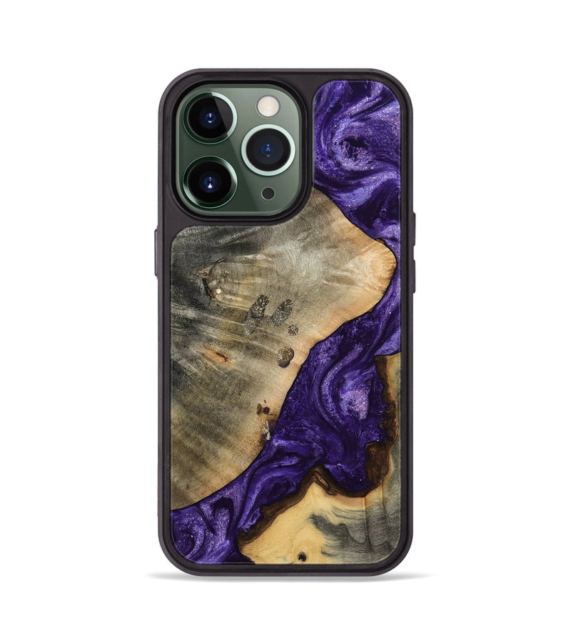 iPhone 13 Pro Wood Phone Case - Cathryn (Purple, 798327)