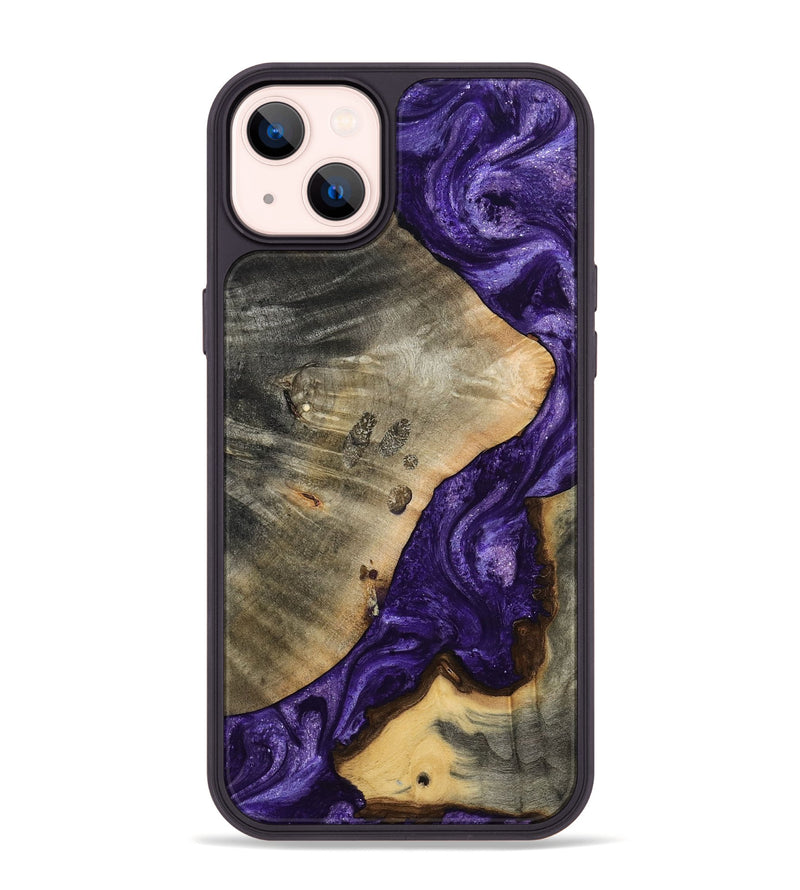 iPhone 14 Plus Wood Phone Case - Cathryn (Purple, 798327)