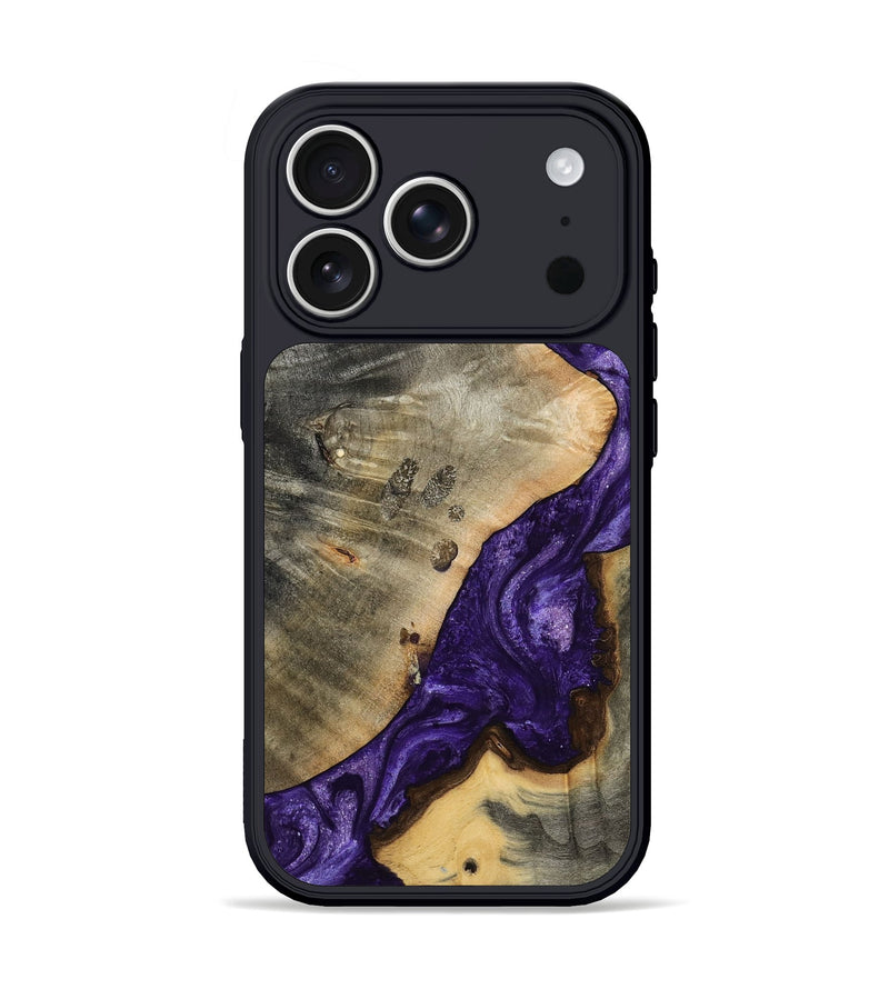iPhone 17 Pro Wood Phone Case - Cathryn (Purple, 798327)