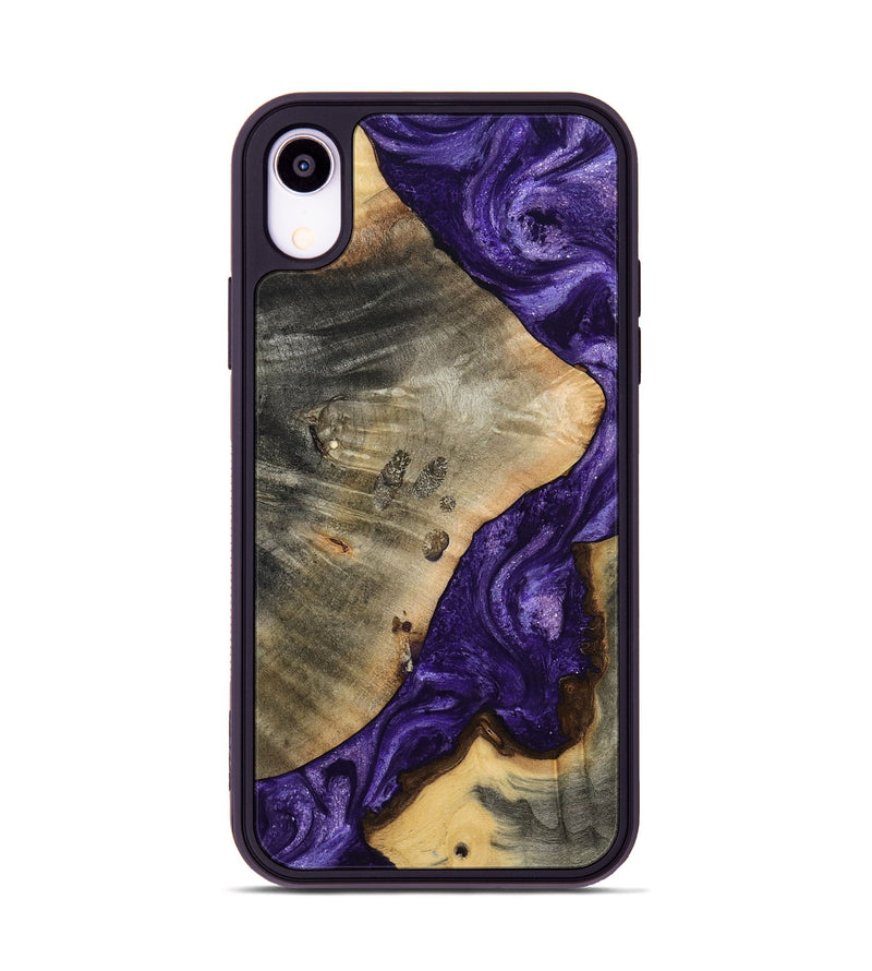 iPhone Xr Wood Phone Case - Cathryn (Purple, 798327)