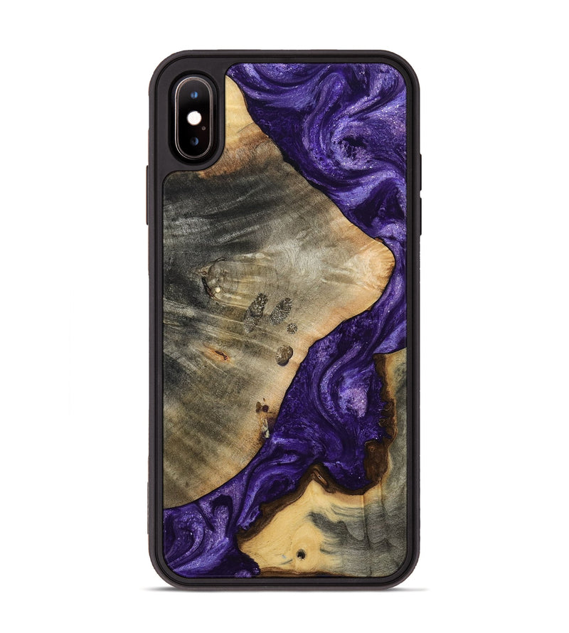 iPhone Xs Max Wood Phone Case - Cathryn (Purple, 798327)