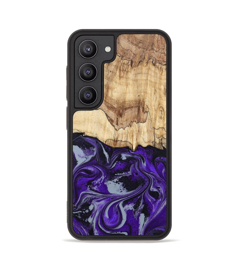 Galaxy S23 Wood Phone Case - Sandy (Purple, 798332)