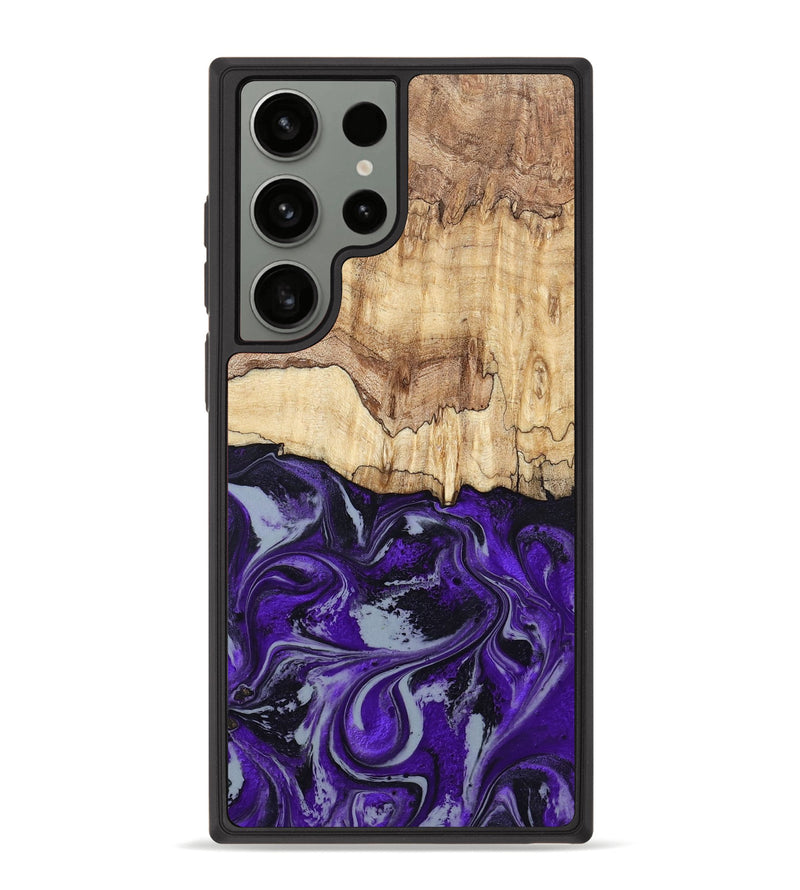 Galaxy S23 Ultra Wood Phone Case - Sandy (Purple, 798332)