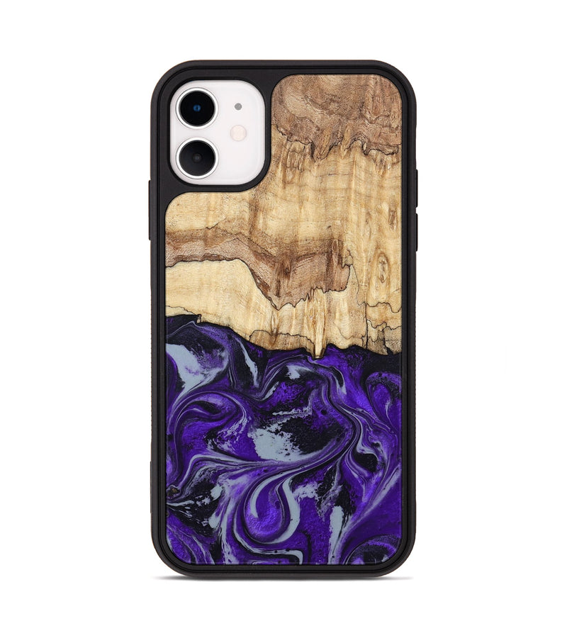 iPhone 11 Wood Phone Case - Sandy (Purple, 798332)
