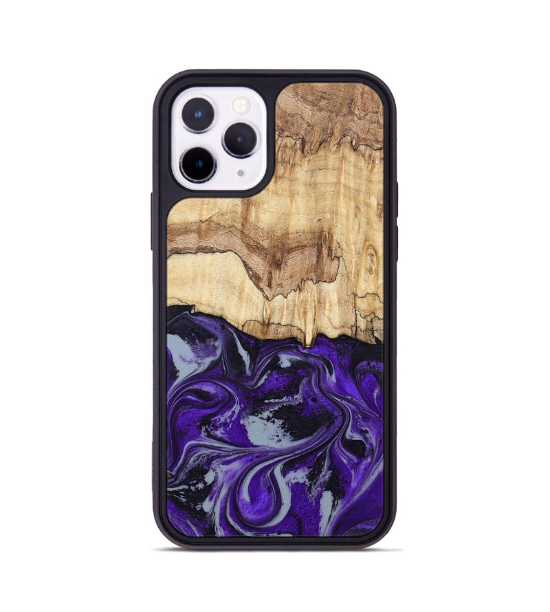 iPhone 11 Pro Wood Phone Case - Sandy (Purple, 798332)
