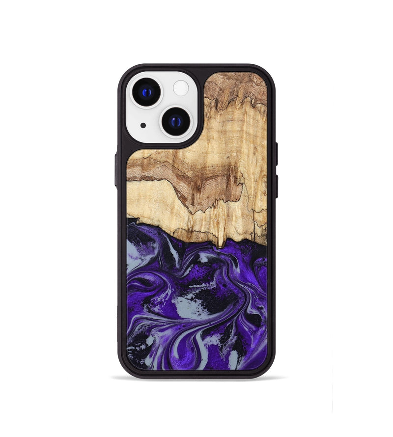 iPhone 13 mini Wood Phone Case - Sandy (Purple, 798332)