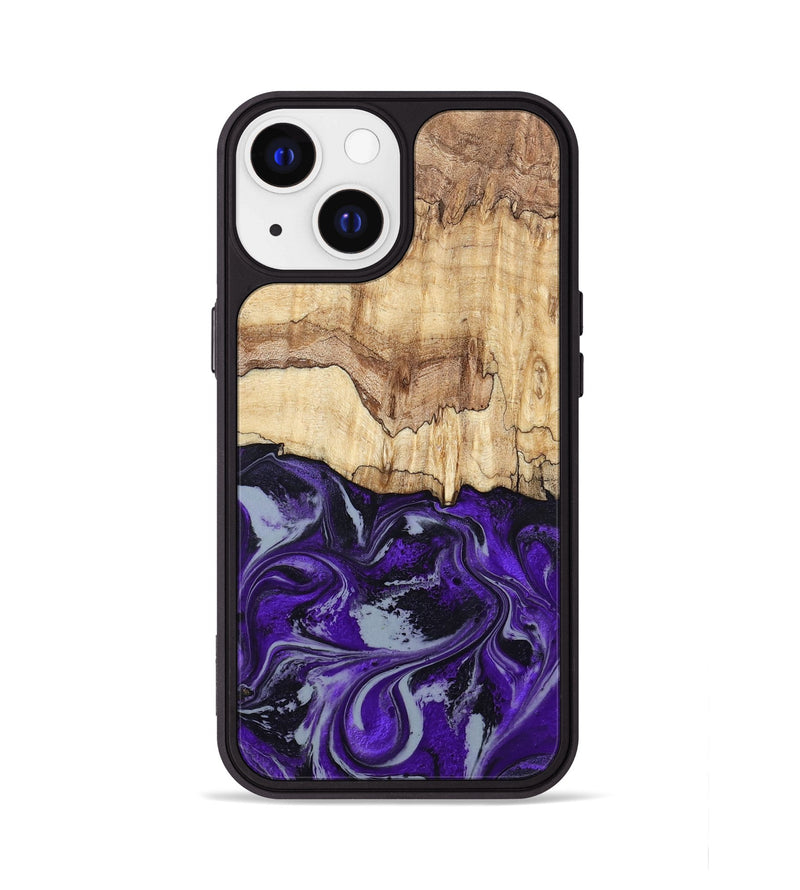 iPhone 13 Wood Phone Case - Sandy (Purple, 798332)
