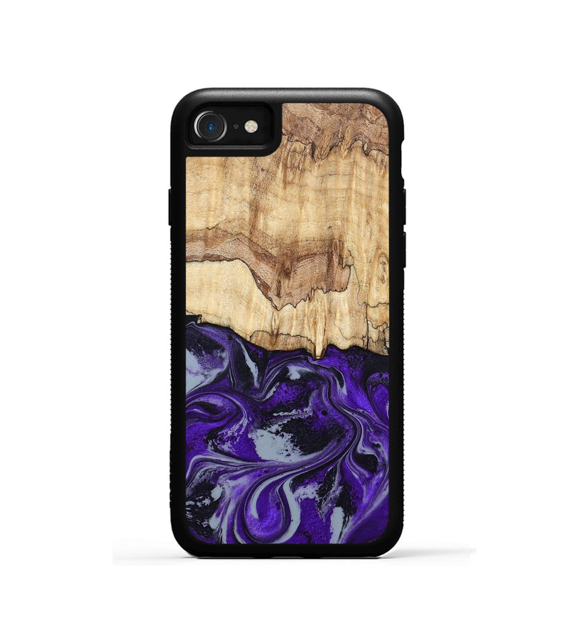 iPhone SE Wood Phone Case - Sandy (Purple, 798332)