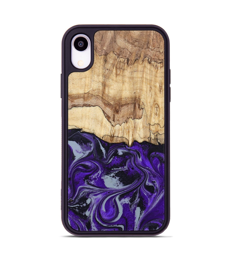 iPhone Xr Wood Phone Case - Sandy (Purple, 798332)