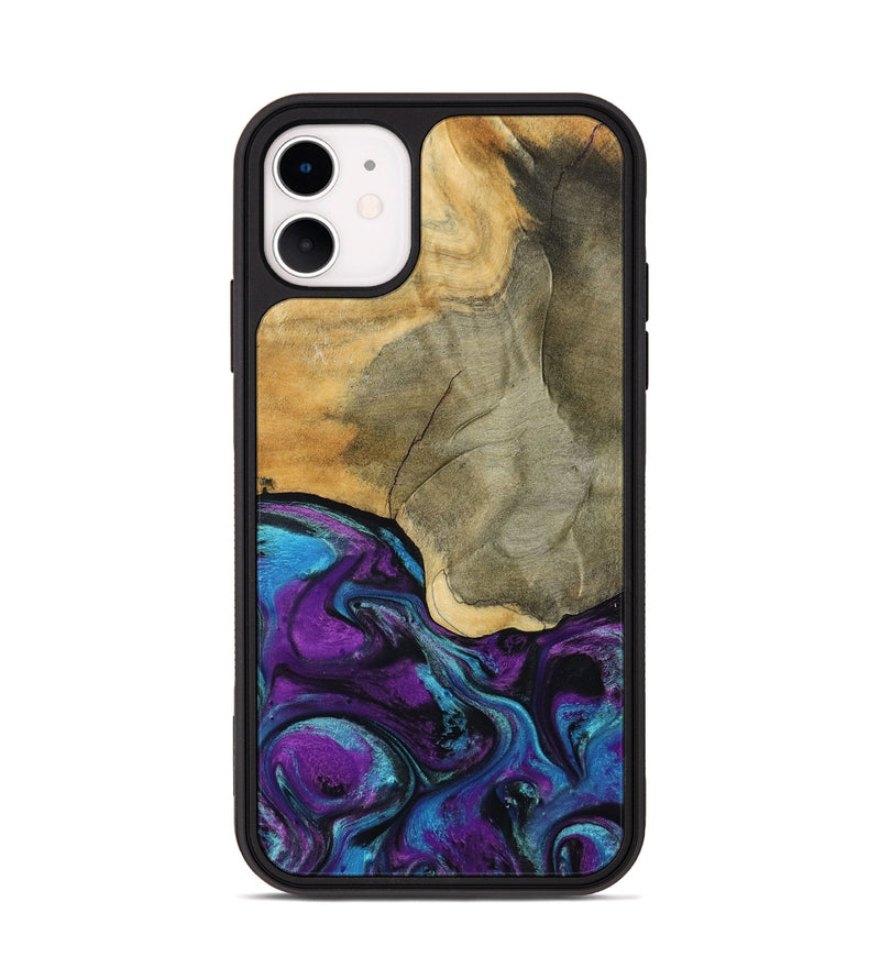 iPhone 11 Wood Phone Case - Gatlin (Purple, 798336)