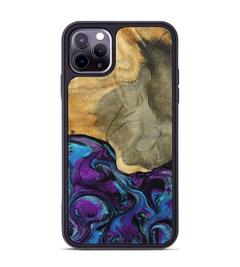iPhone 11 Pro Max Wood Phone Case - Gatlin (Purple, 798336)