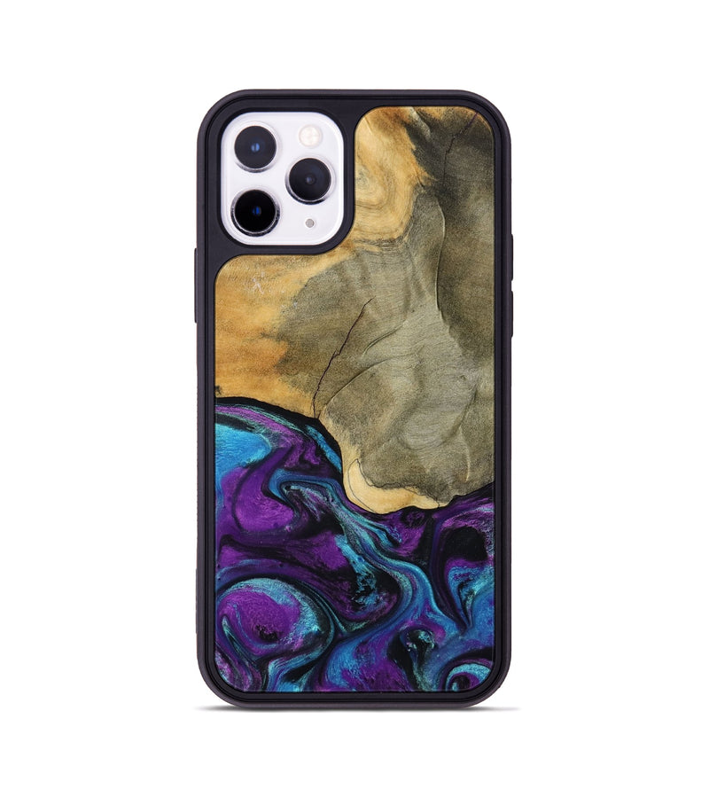 iPhone 11 Pro Wood Phone Case - Gatlin (Purple, 798336)