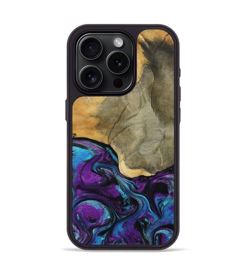 iPhone 15 Pro Wood Phone Case - Gatlin (Purple, 798336)