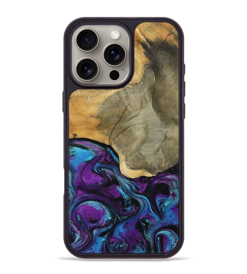 iPhone 16 Pro Max Wood Phone Case - Gatlin (Purple, 798336)