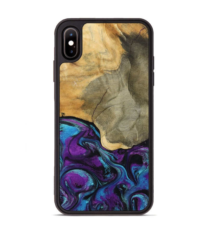 iPhone Xs Max Wood Phone Case - Gatlin (Purple, 798336)