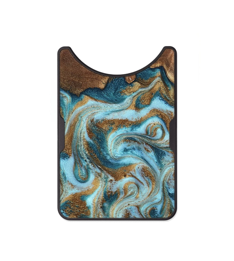 Alloy Wood Wallet - Cruz (Teal & Gold, 798343)