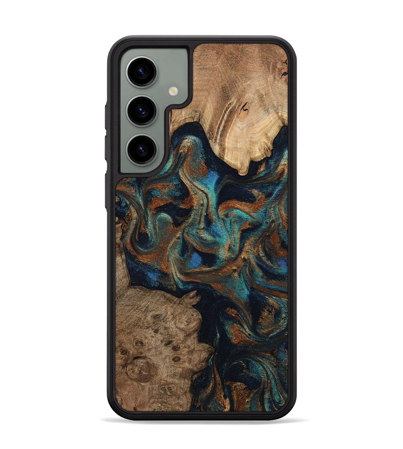 Galaxy S24 Plus Wood Phone Case - Zander (Teal & Gold, 798346)