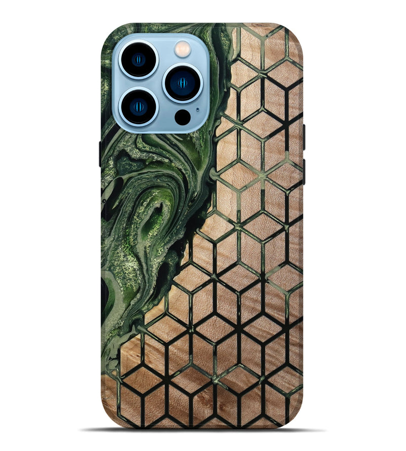 iPhone 14 Pro Max Wood Live Edge Phone Case - Donavan (Pattern, 798354)