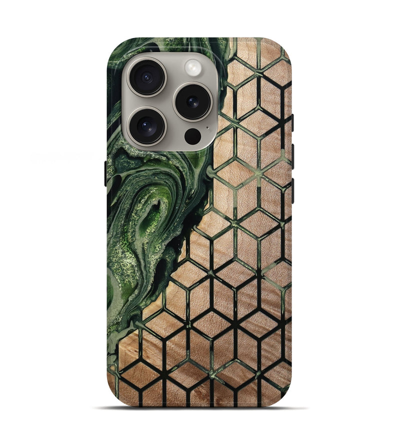 iPhone 16 Pro Wood Live Edge Phone Case - Donavan (Pattern, 798354)