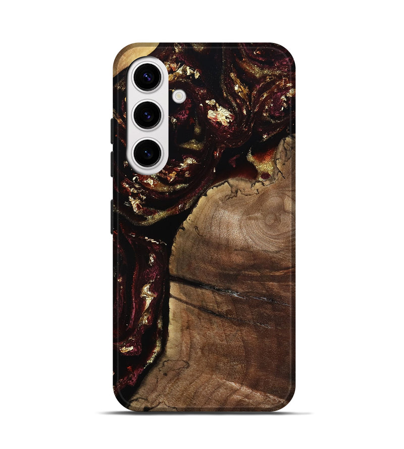 Galaxy S25 Wood Live Edge Phone Case - Darrell (Red, 798356)