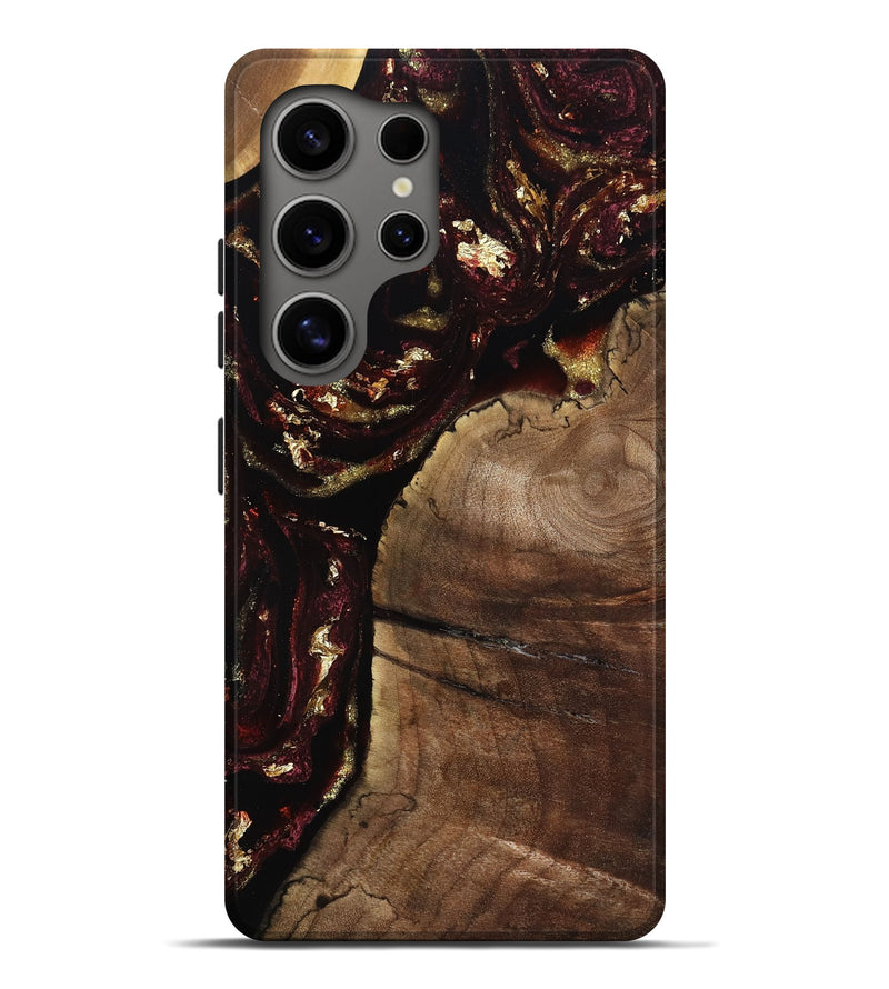Galaxy S25 Ultra Wood Live Edge Phone Case - Darrell (Red, 798356)